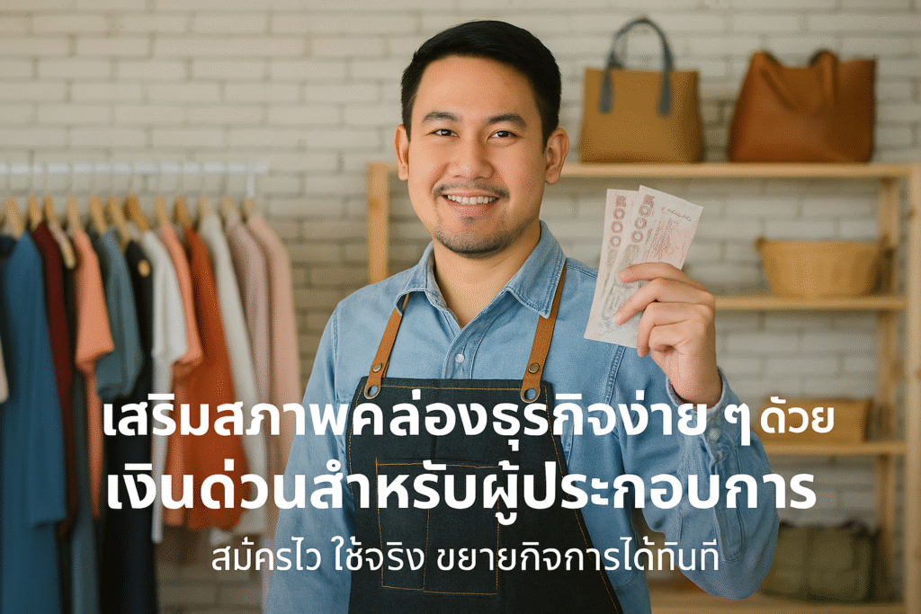 เงินด่วนสำหรับผู้ประกอบการ